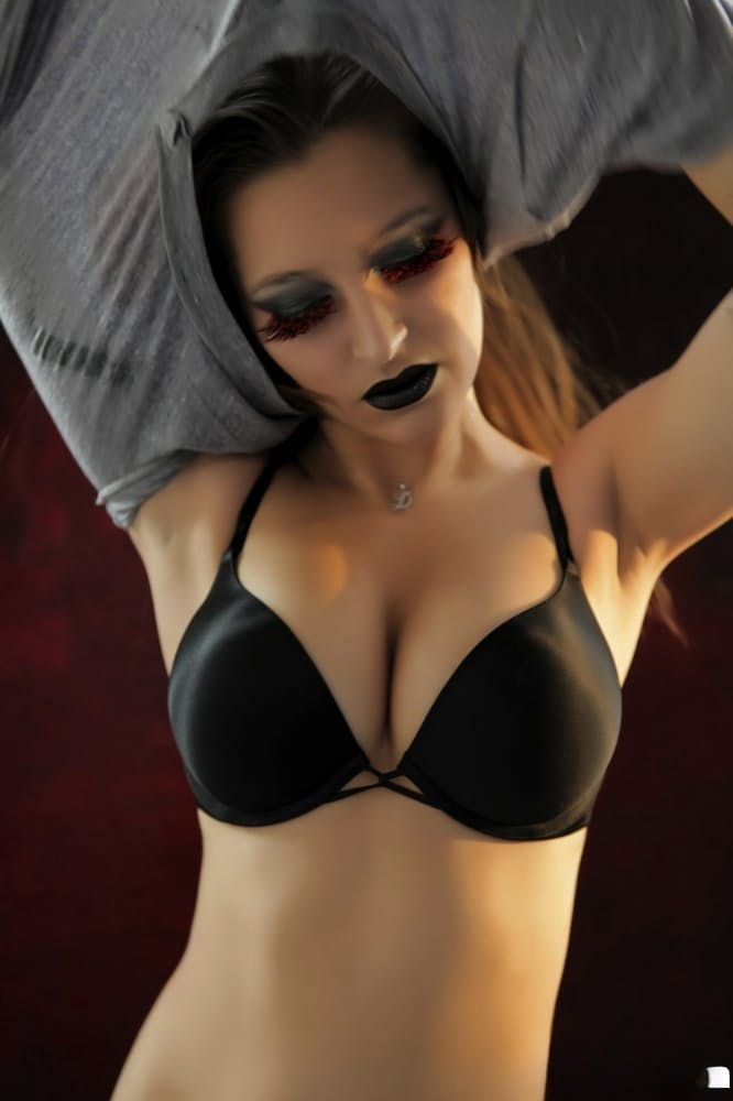 Wild vampire Dani Daniels goes topless and reveals her wonderful boobs
