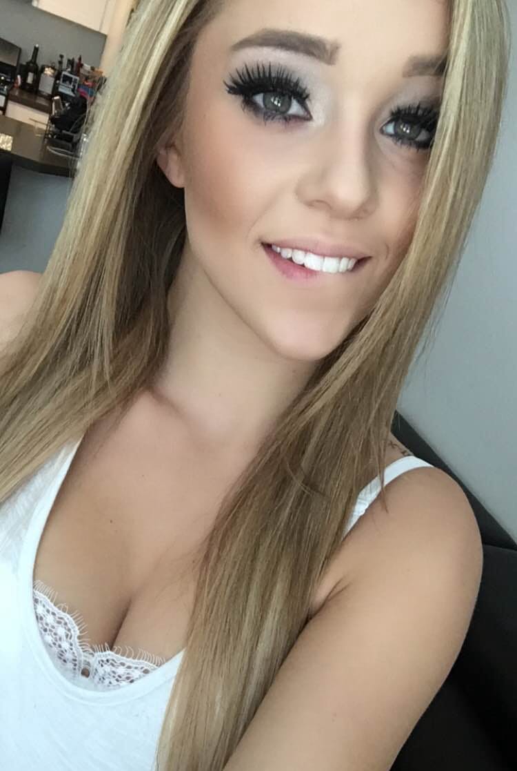 Amateur model Kali Rose takes selfies in various lingerie items