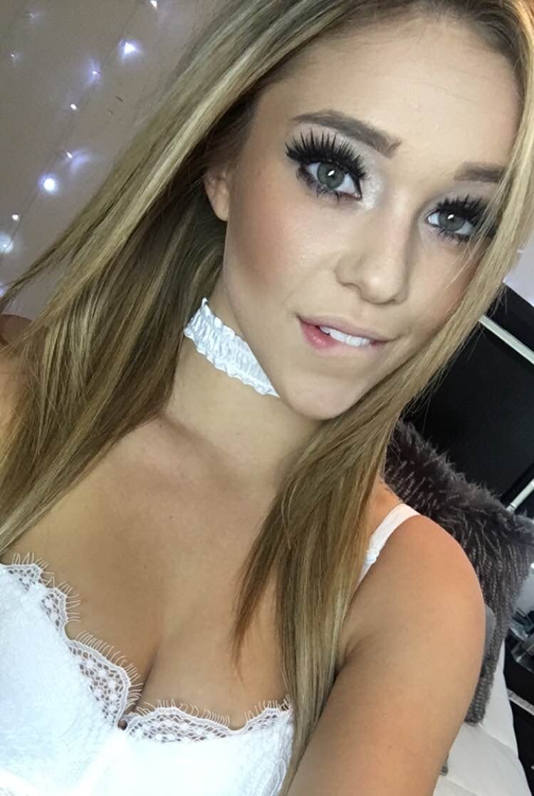 Amateur model Kali Rose takes selfies in various lingerie items