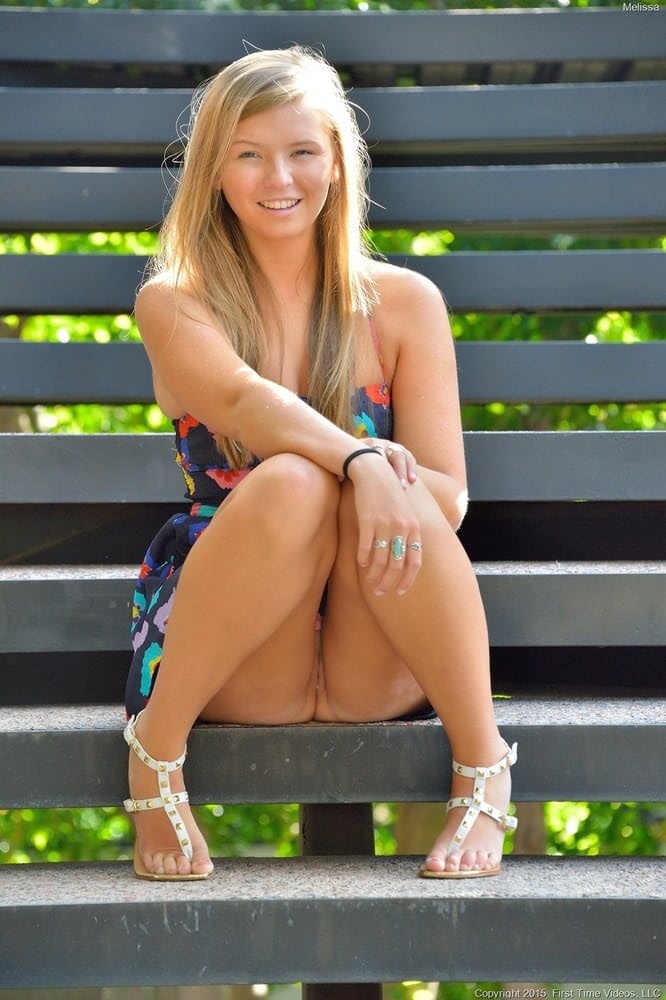Cute and innocent looking teen is actually a public exhibitionist at heart