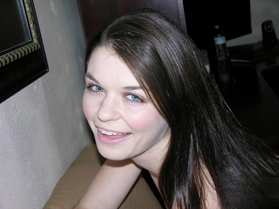 Cute amateur Anastasia Rose uncovers her natural tits before showing her pussy