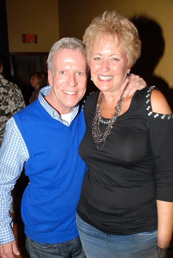 Mature lady Tracy Lick introduces her swinging friends at a party