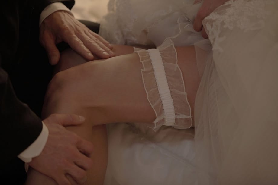 Hot young bride suck her new husbands cock and rides cowgirl on wedding night