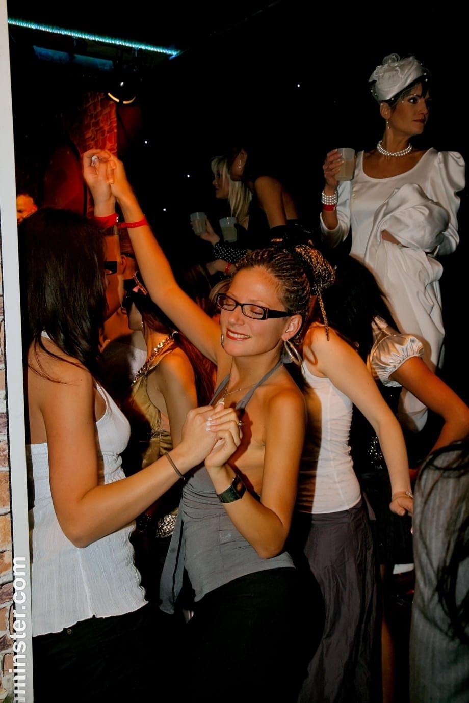 Wedding party becomes a hot interracial orgy when the bride gets on her knees