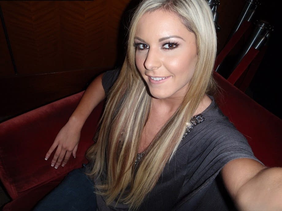 Sexy blonde girlfriend enjoys showing off her bare ass wherever she goes