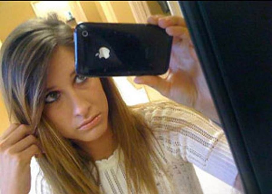 First timer takes selfies while changing in and out of revealing lingerie