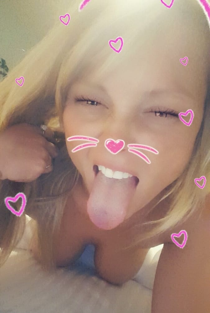Adorable hot blonde Madden playing with her naked hard nipples and teasing