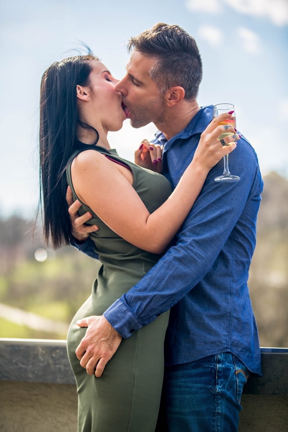 Hot Nelly Kent goes for a great cock ride after celebrating anniversary