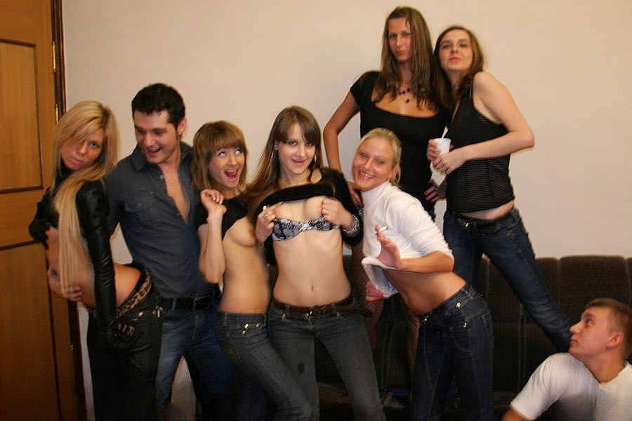 College students experiment with group sex after getting drunk at a party