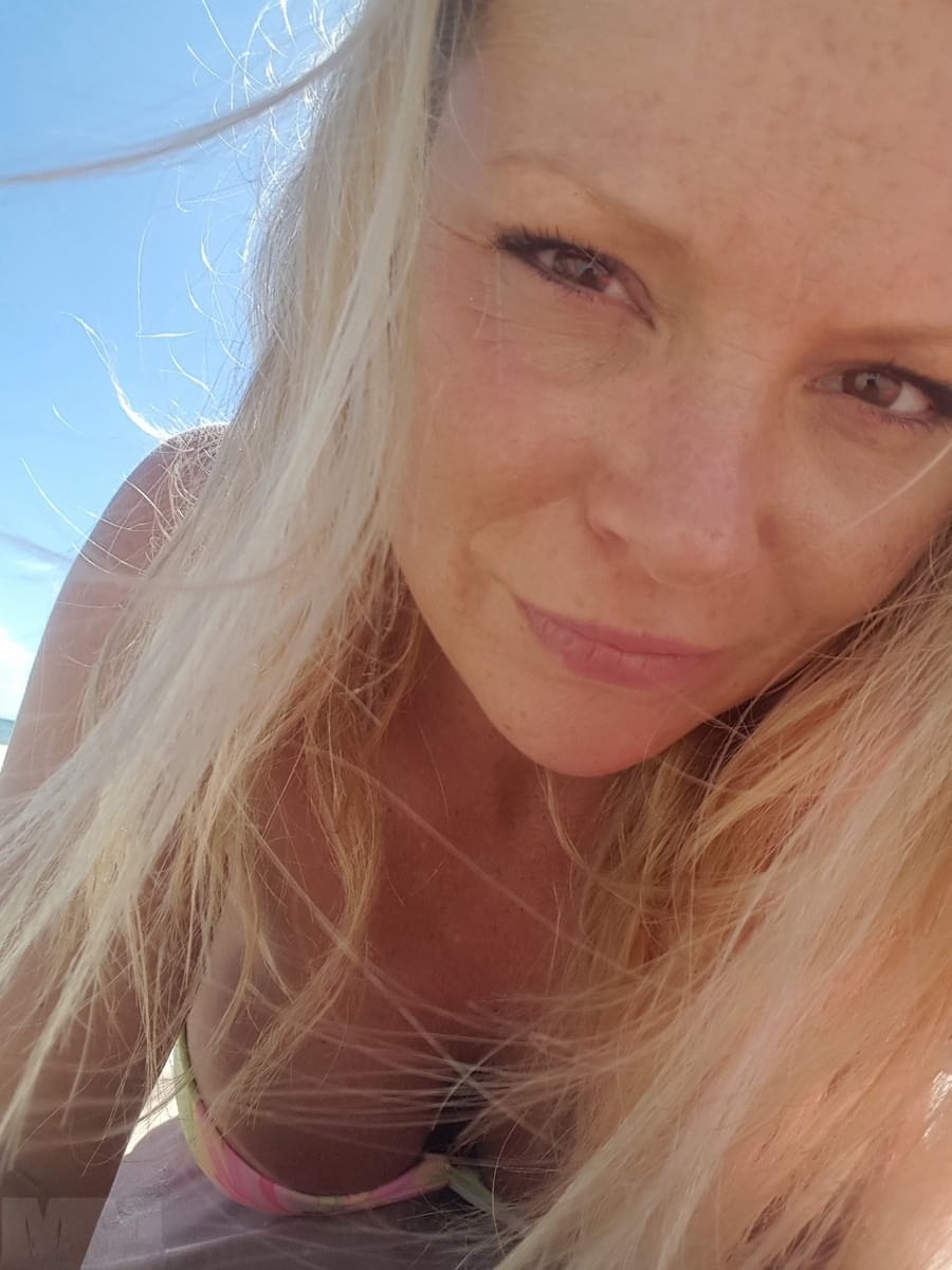 Amateur model Meet Madden takes selfies of herself teasing for the camera