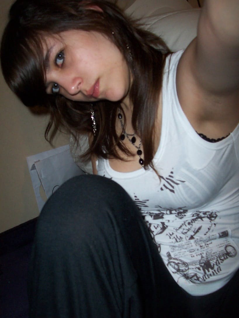 An ex girlfriend of mine took these selfies of her big tits some time ago