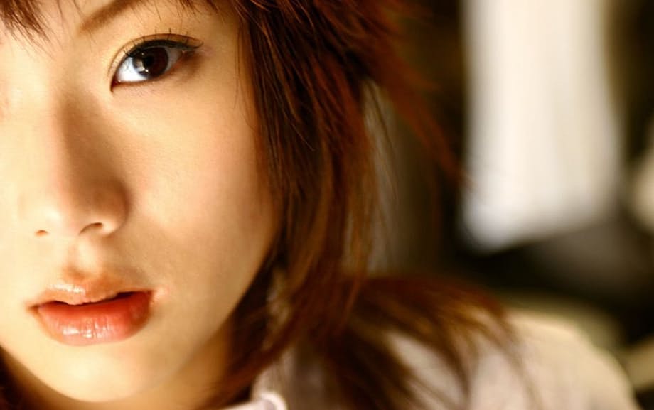 Japanese teen Hina Tachibana sinks her underwear attired body in bathtub
