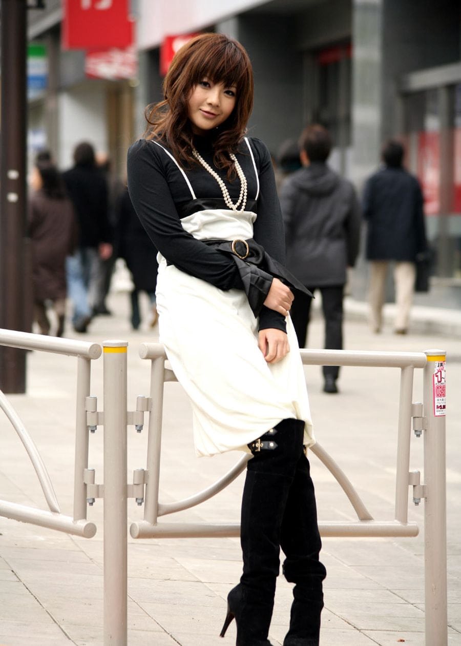 Cute Japanese teen Kurara models non nude indoors and outside