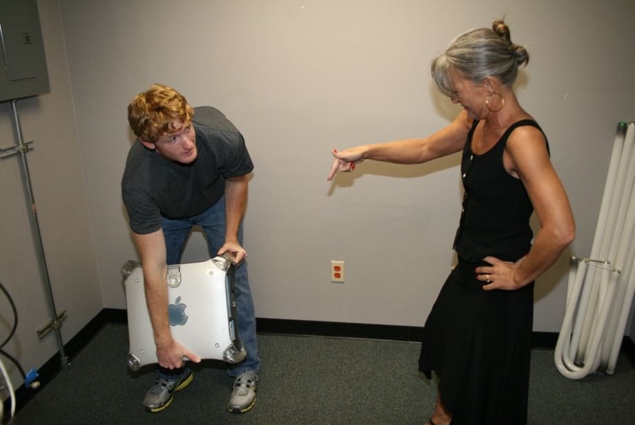 Fully clothed horny granny gives hot handjob and gets cum on face
