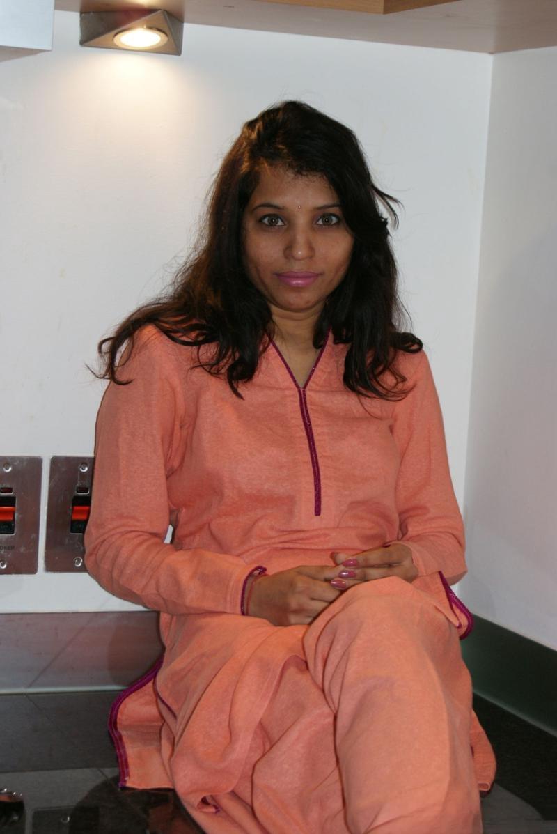 Indian solo girl peels off salwar suit and lingerie to get naked in kitchen