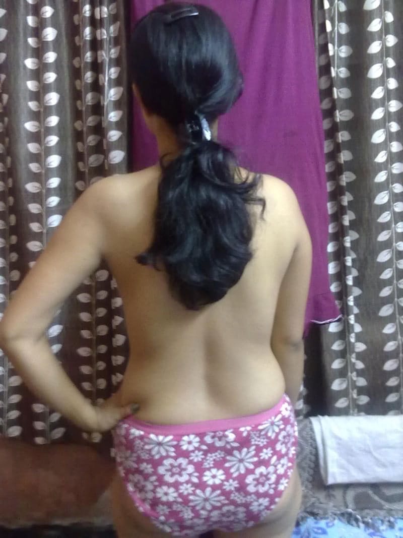Nepalese girl uncovers natural tits as she disrobes to her panties