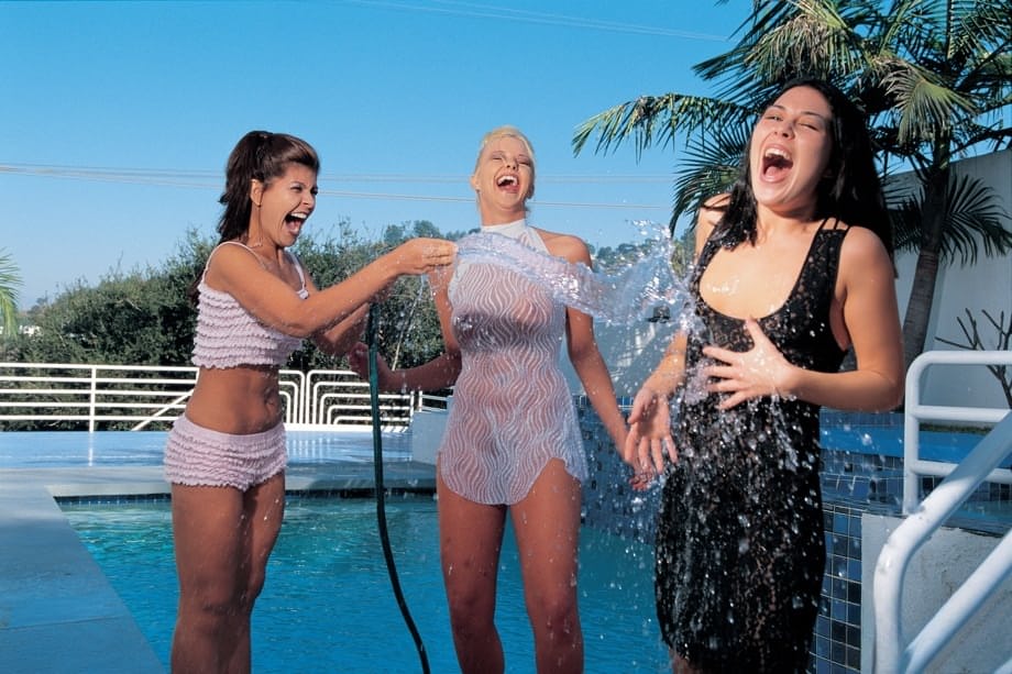 3 hot chicks share double ended dildos before hardcore heterosexual sex