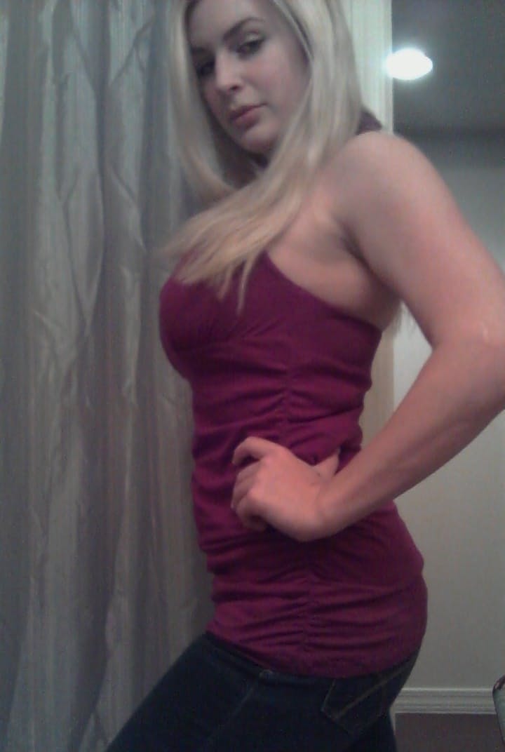 Amateur girl Danielle takes safe for work self shots around her house