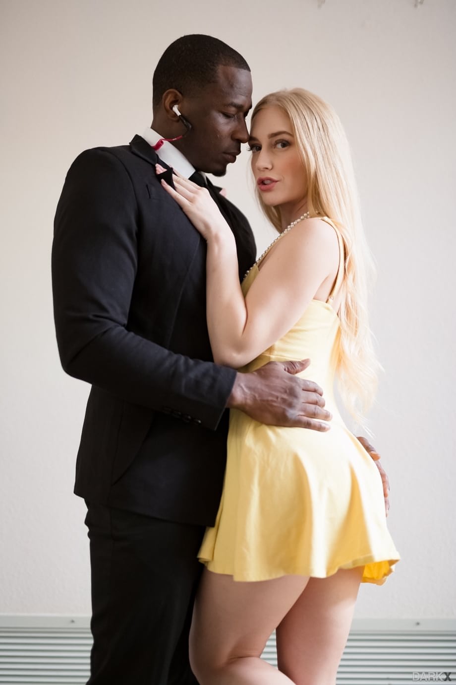 Fair skinned blonde teen Emma Starletto gets banged and creampied by a BBC