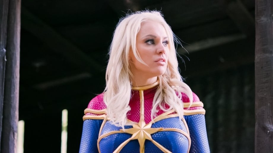 Hot blonde and a black chick eat ass during lesbian sex in cosplay attire