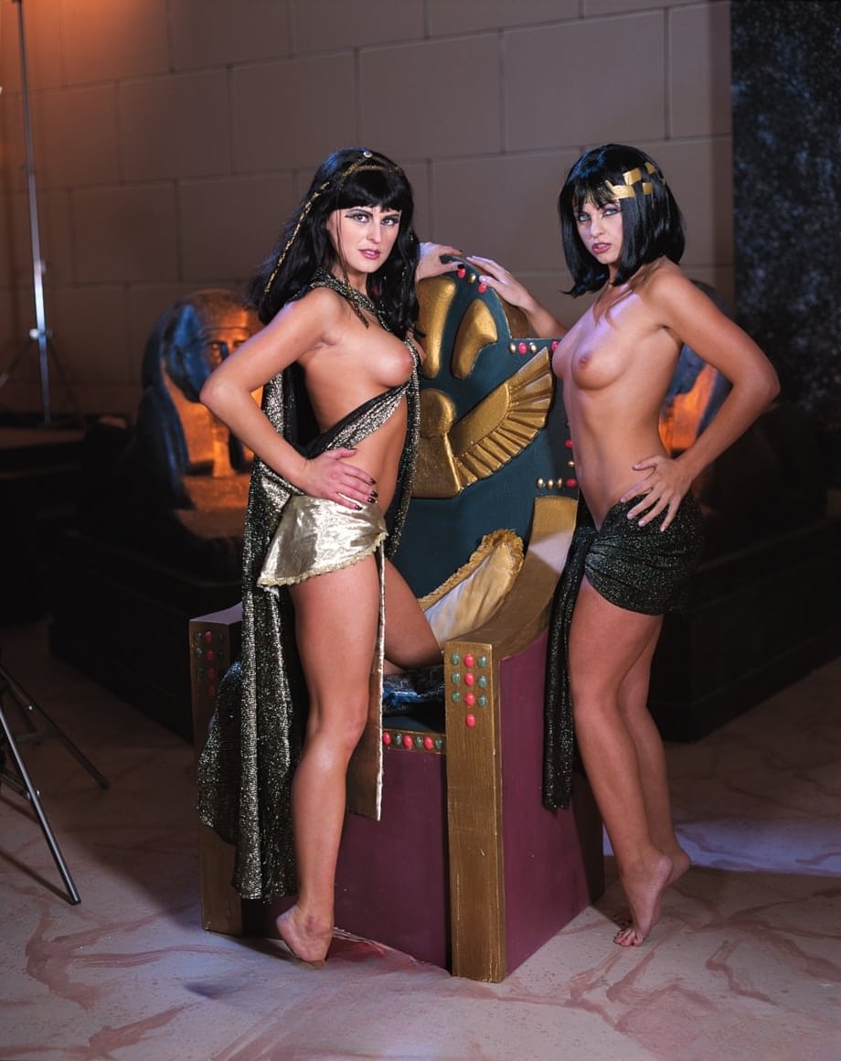 Cleopatra herself forces her male lover to fuck her asshole and pussy