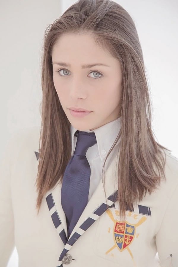 Schoolgirl in uniform drops sexy panties, gives POV blowjob & eats cum