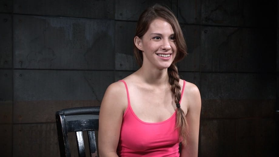 Tiny girl Devilynne endures mouth fucking and being masturbated in dungeon