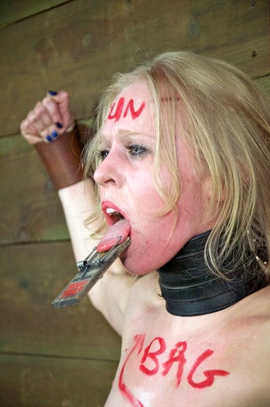 Helpless blonde teen Sarah Jane Ceylon is totally humiliated in bondage