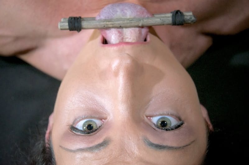 Brunette girl Wenona explores her sexual limits during extreme bondage games
