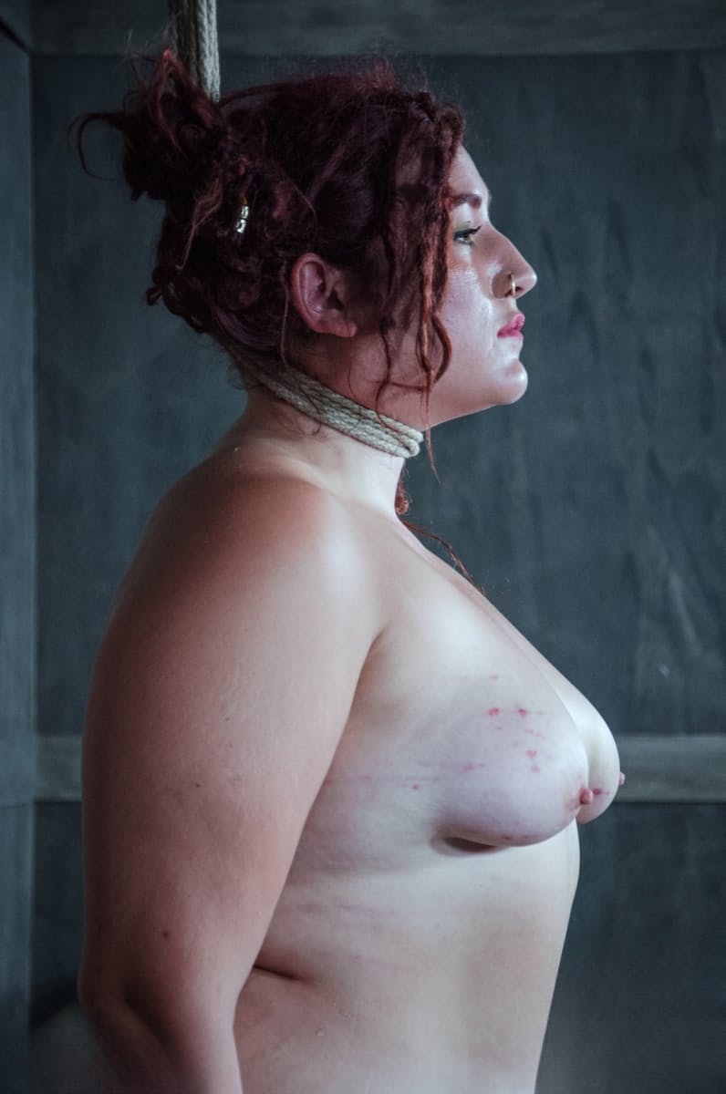 Fat chick undergoes extreme torture session and bruising in a dungeon