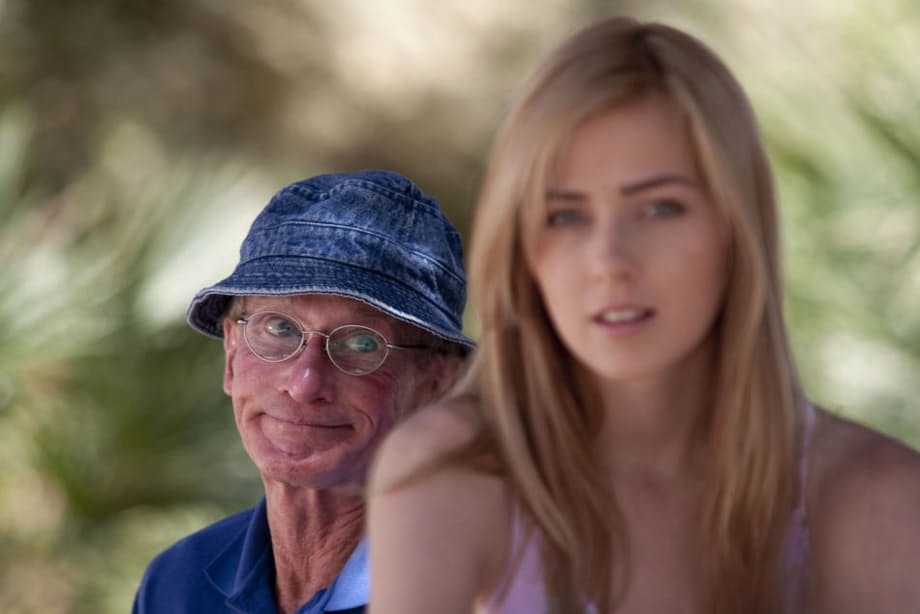 Young blonde girl satisfies her curiosity of fucking an old man