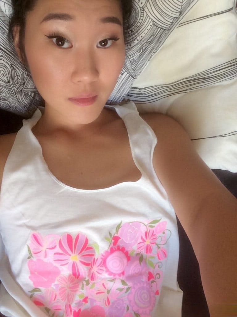 Hot Asian teen Katana takes a selfie to flaunt her pretty face & hot body