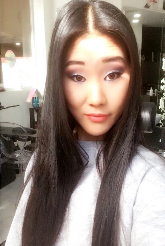 Hot Asian teen Katana takes a selfie to flaunt her pretty face & hot body