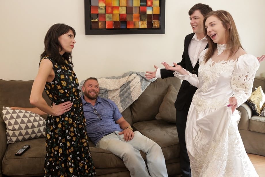 New bride Tiffany Watson gets a creampie after fucking her stepbrother