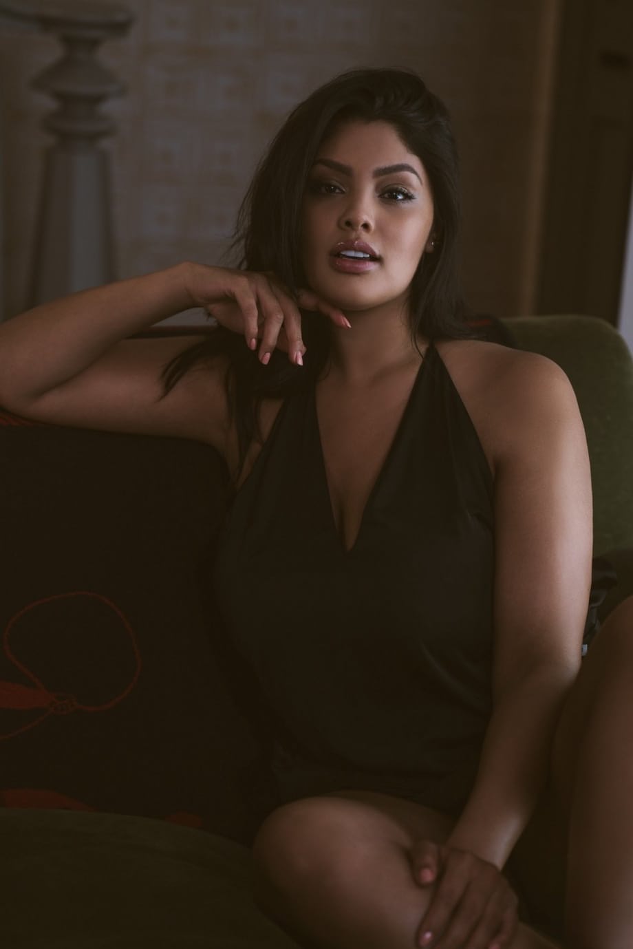 Solo model Jocelyn Corona bares her great tits during a Playboy shoot
