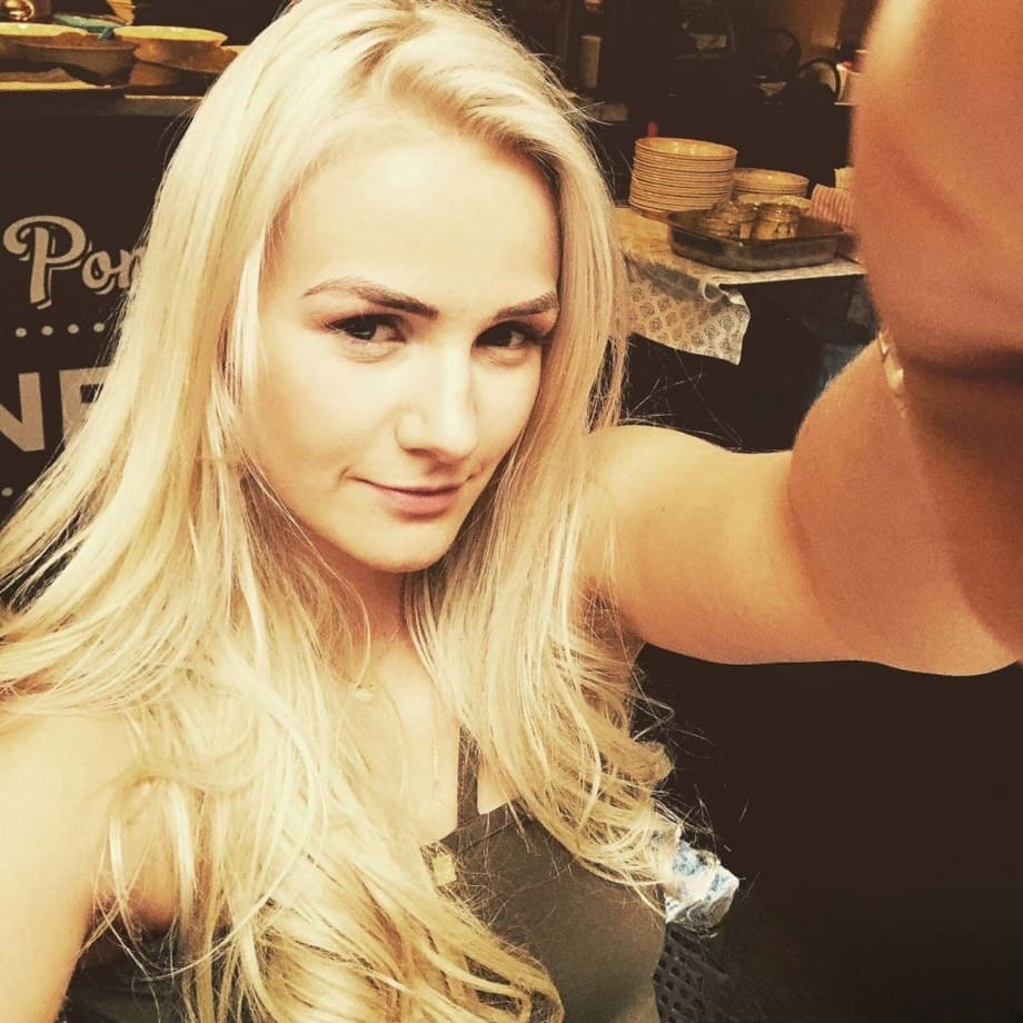 Blonde girl from Czechoslovakia Zdenka takes non nude self shots