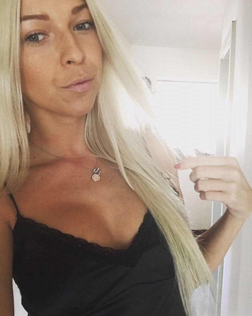 Blonde amateur from Slovenia takes safe for work selfies in a few outfits