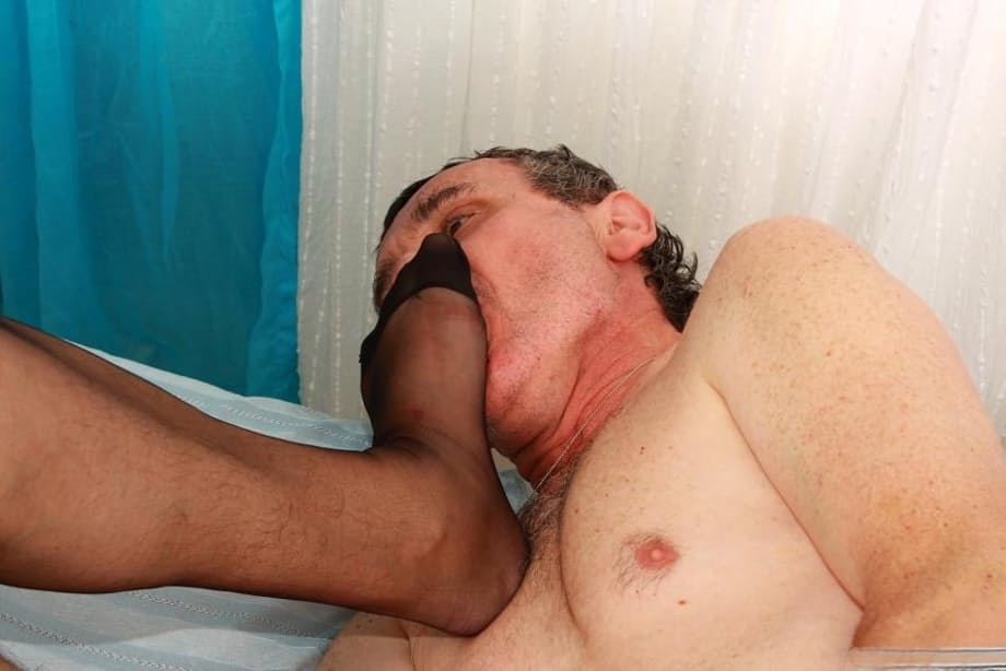 Nylon clad European granny giving head and and riding cock before cumshot