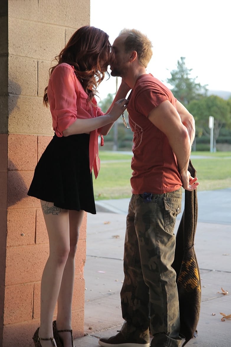 Horny college girl Ashlyn Molloy fucks and older guy in a wild sex romp