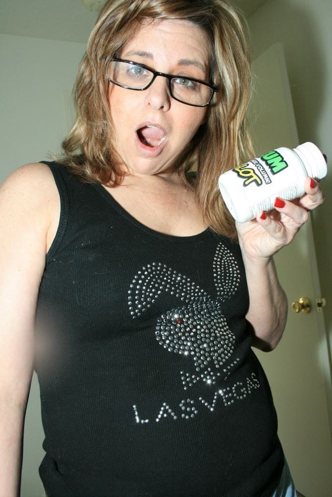 Horny fatty in glasses gives POV blowjob and gets her face drenched in cum