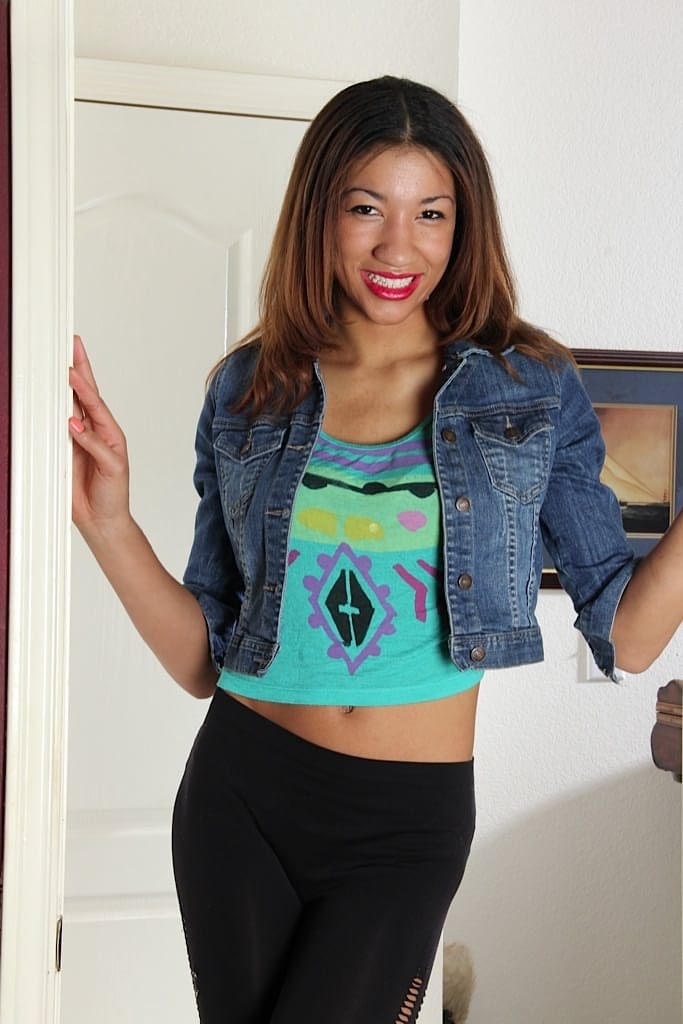 Hot black college girl Jade Richardson poses nude for next year's tuition