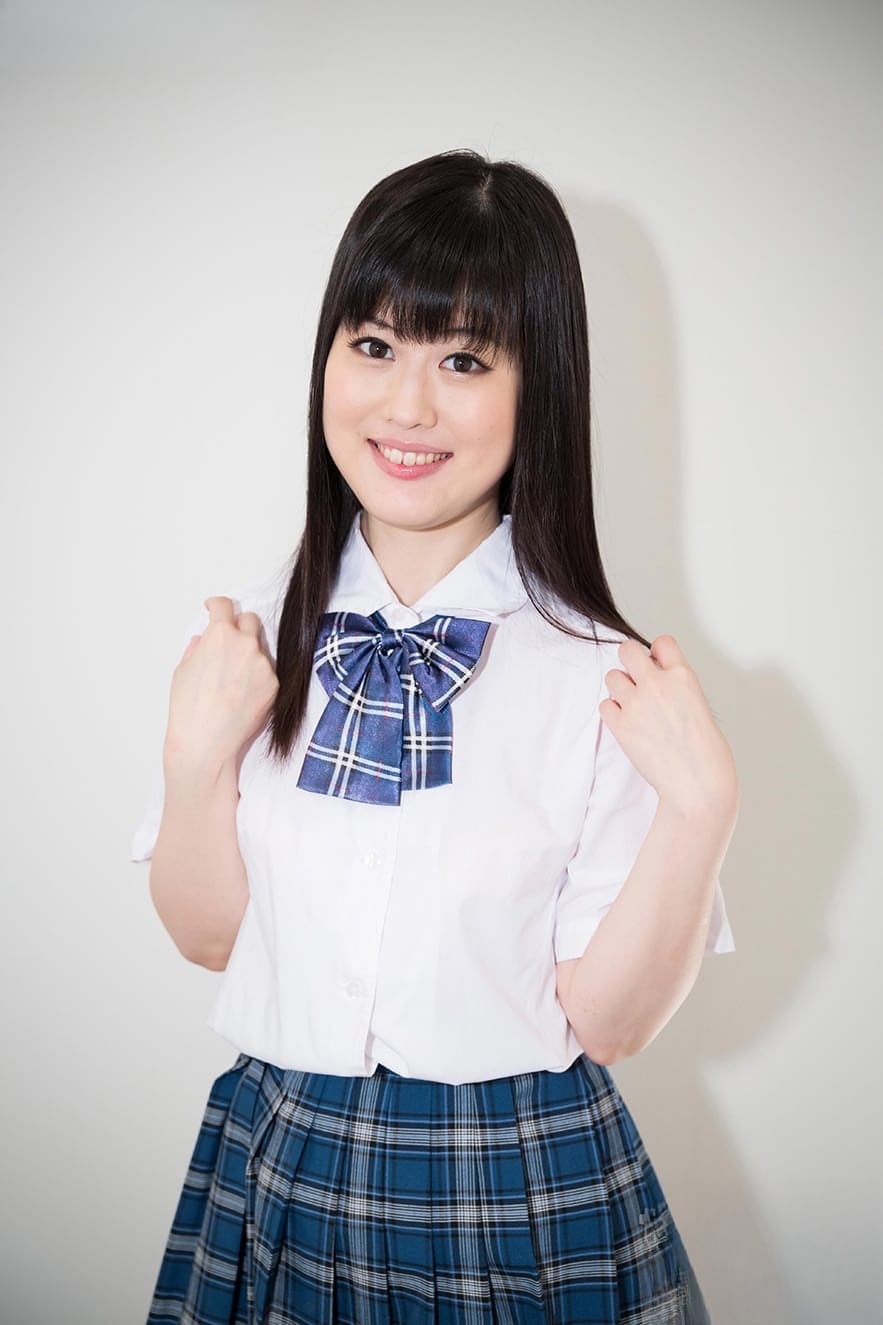 Japanese schoolgirl in socks and skirt chokes on a cock during a face fucking