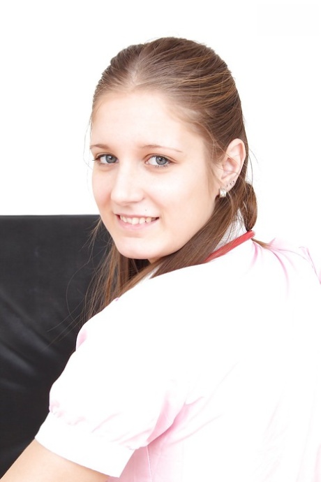 Yummy European nurse Jennifer Amton has a really wild temper