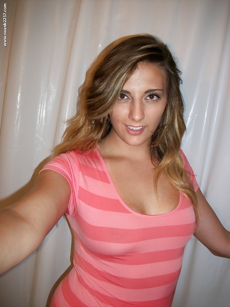 Slutty babe Brooke B. takes pics of her huge natural boobs and pussy