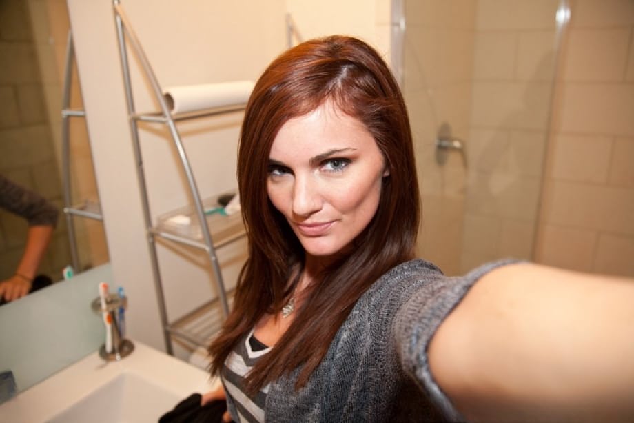 Bad girl Lily takes nude self shots and gets naked for shower time