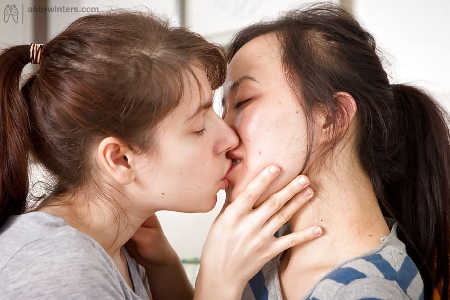 Young lezzies Janee and Sasha M get nude for interracial teen lesbian sex