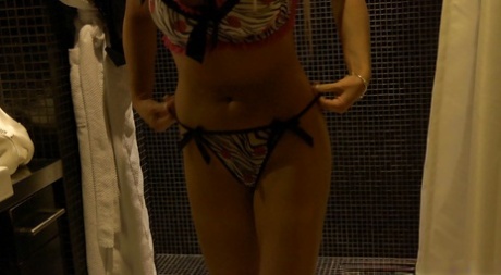 Blonde prostitute Diana Doll gets dressed for escort service sex