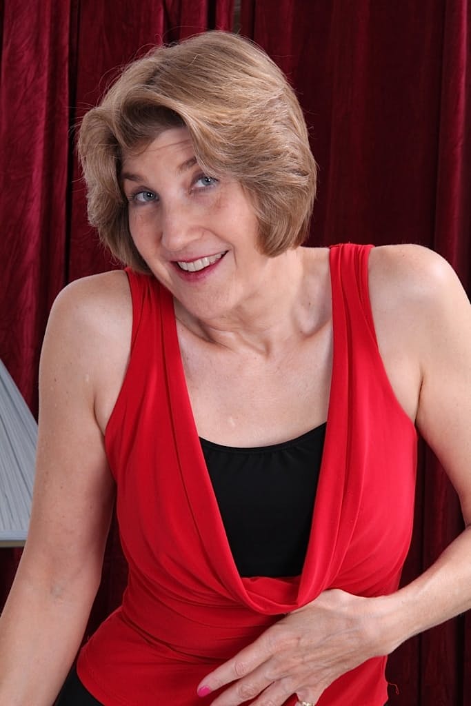 Mature woman Bossy Ryder spreads granny pussy for close ups of clitoris