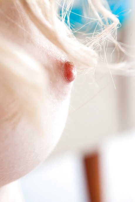 18 year old blonde Rachel S spreading hairy barely legal pussy