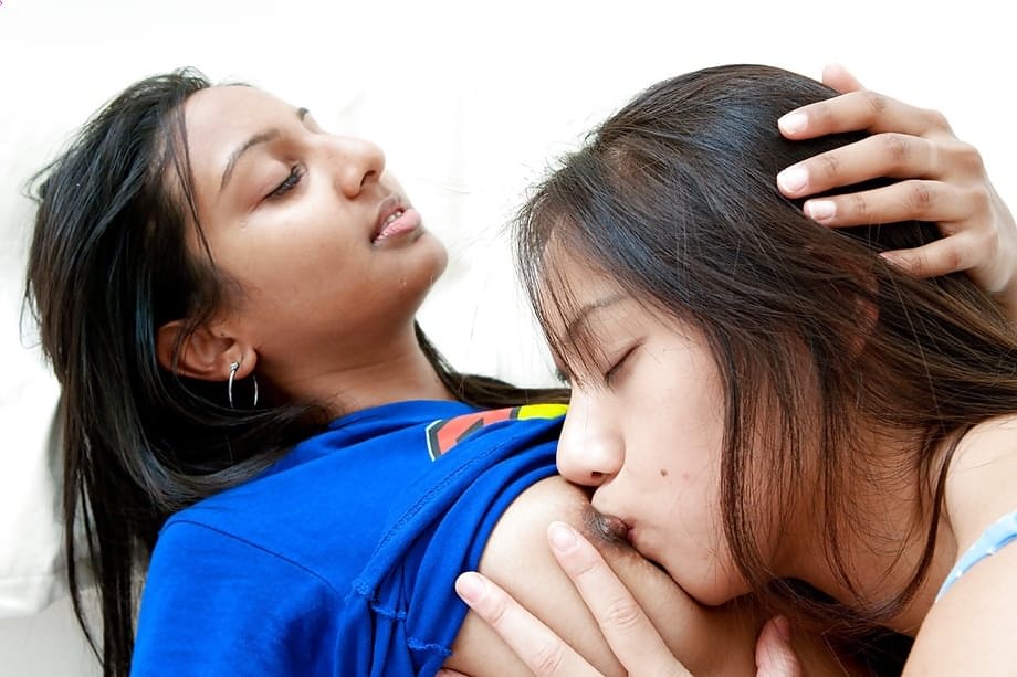 Cute Indian teenagers having girl on girl sex for first time on camera